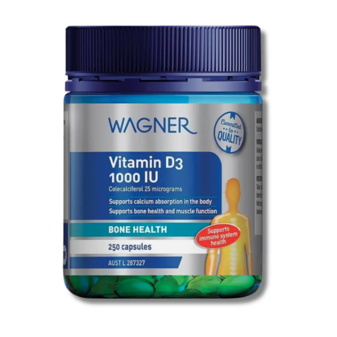 Wagner Vitamin D3 1000 IU (250 Caps)