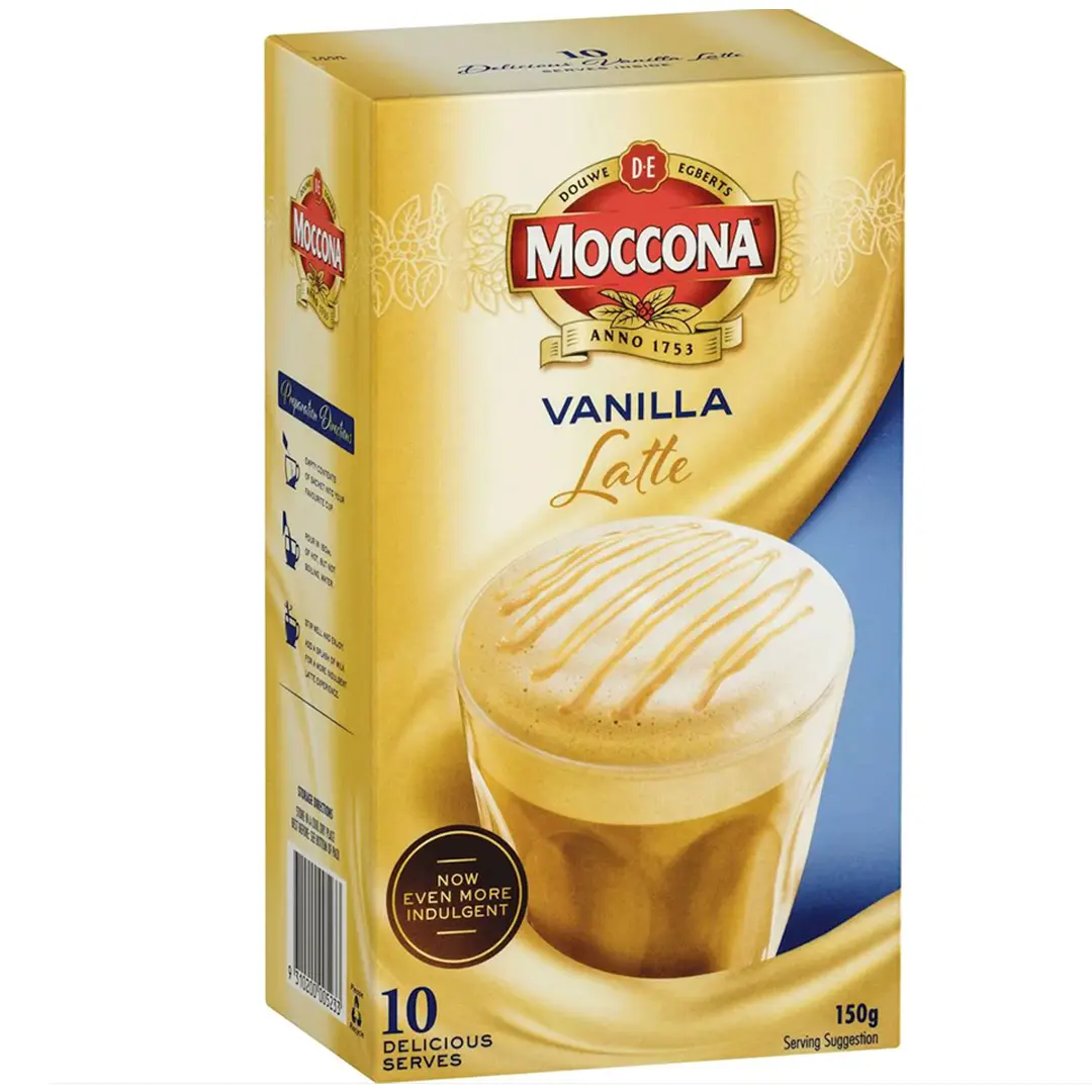 Moccona Vanilla Latte 10 Sachets