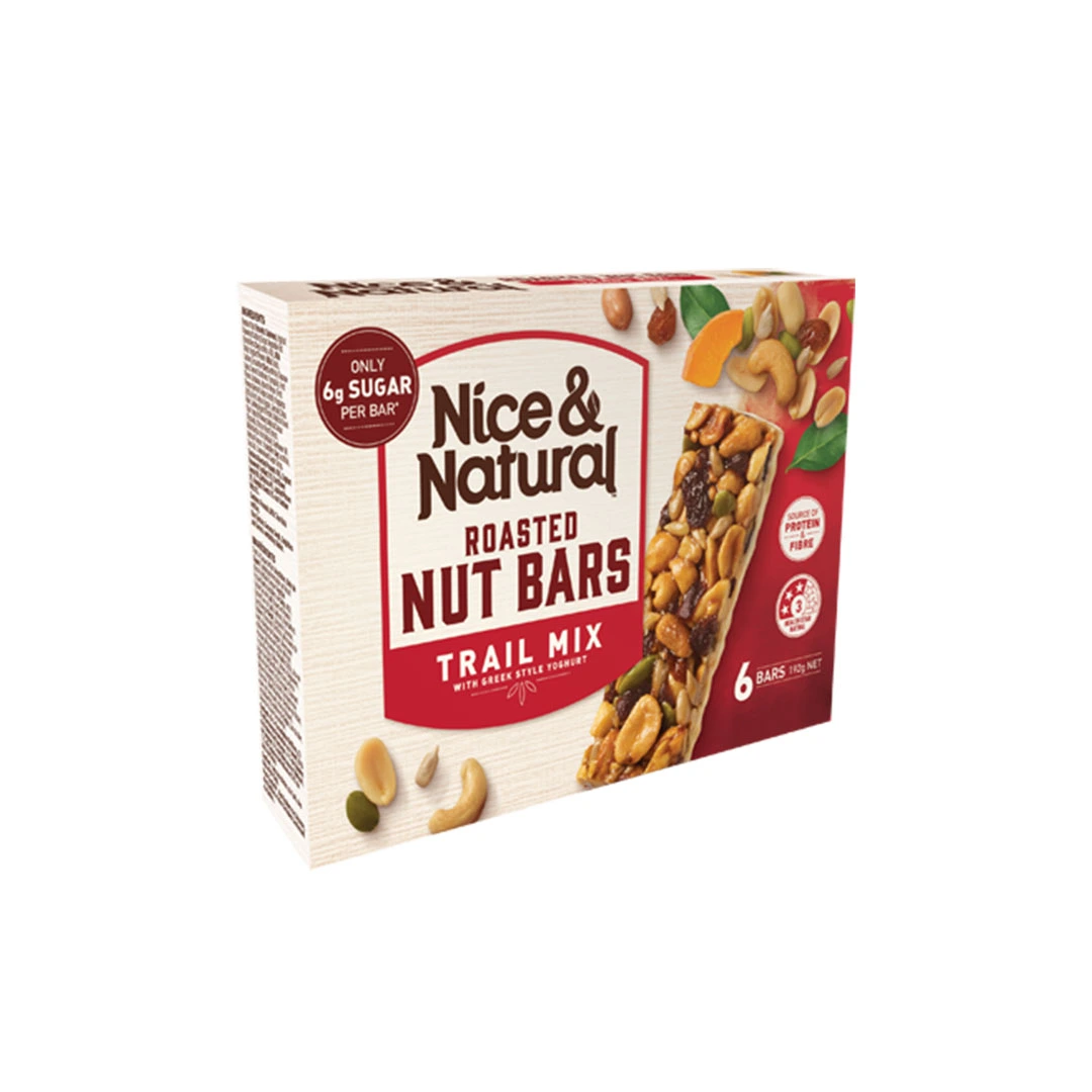 Nice & Natural Trail Mix Nut Bars 6 Pack