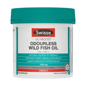 Swisse Odourless Fish Oil 200 Caps 1500mg