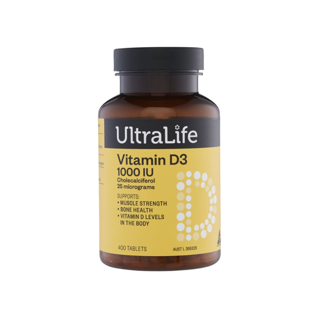 Ultra-Life Vitamin D3 1000IU 400 Tabs